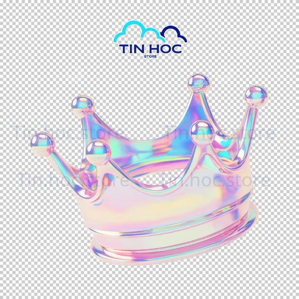 Mẫu vương miện hologram trong suốt độc lạ khác biệt PNG tách nền