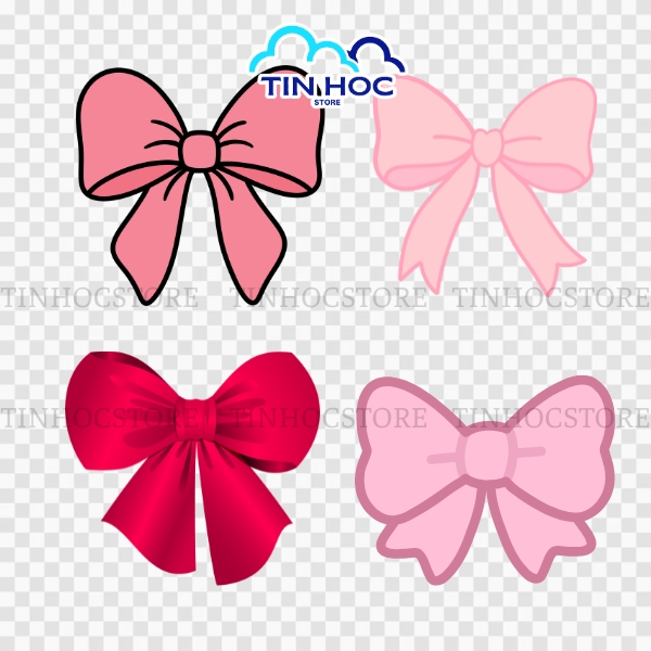 Mẫu cái nơ vector đẹp tinh tế cho thiết kế sáng tạo