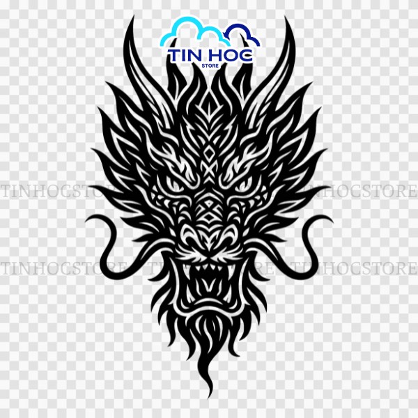 Mẫu thiết kế đầu rồng vector tuyệt đẹp, sắc nét