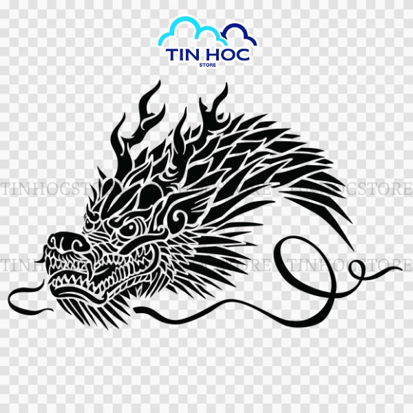 Mẫu đầu rồng vector tách nền sẵn, tuyệt đẹp