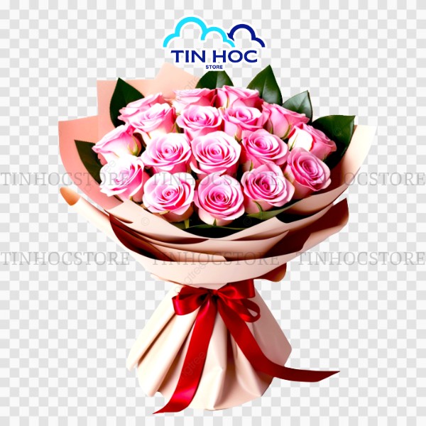 Mẫu bó hoa hồng vector đẹp tách nền sẵn