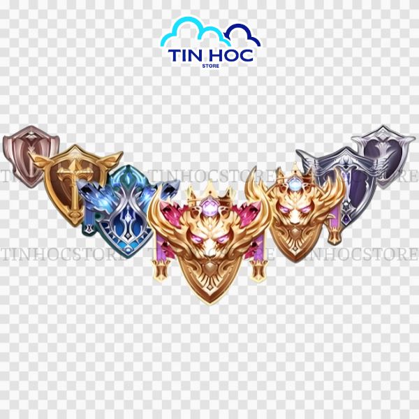 Mẫu logo các cấp bậc hệ thống rank trong liên quân từ đồng tới chiến tướng