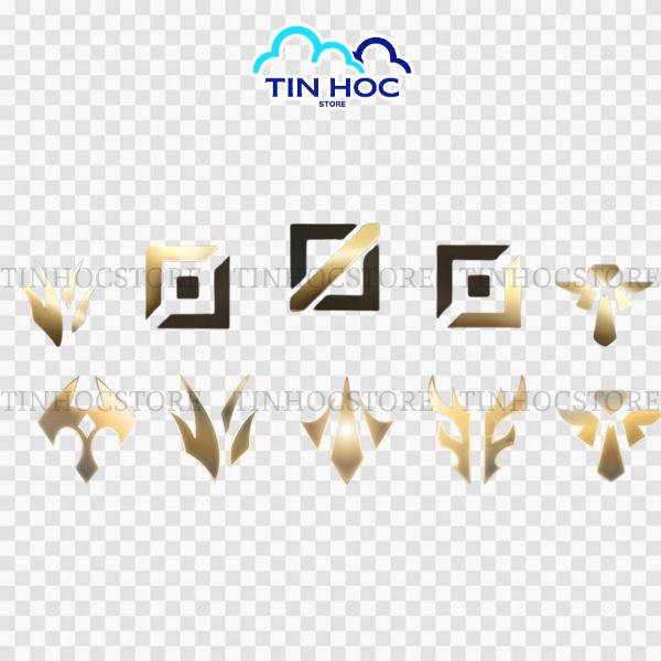 Mẫu logo các đường trong game liên quân, lane top, rừng, mid, bot, hỗ trợ