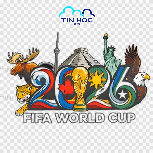 Mẫu thiết kế logo World Cup 2026 định dạng vector rất dễ dàng để chỉnh sửa màu